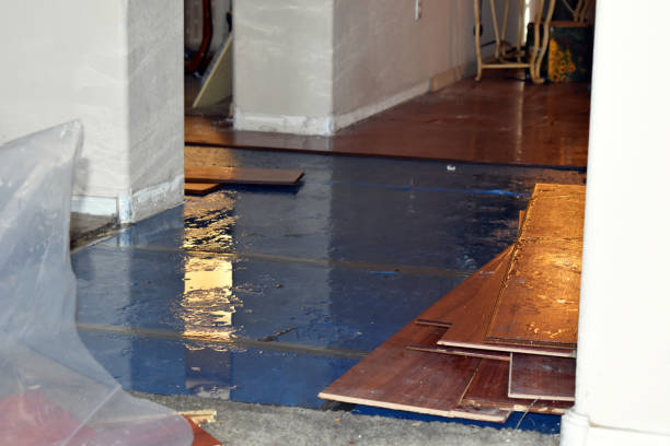 Professional Water Damage technician working in Kenyon, RI